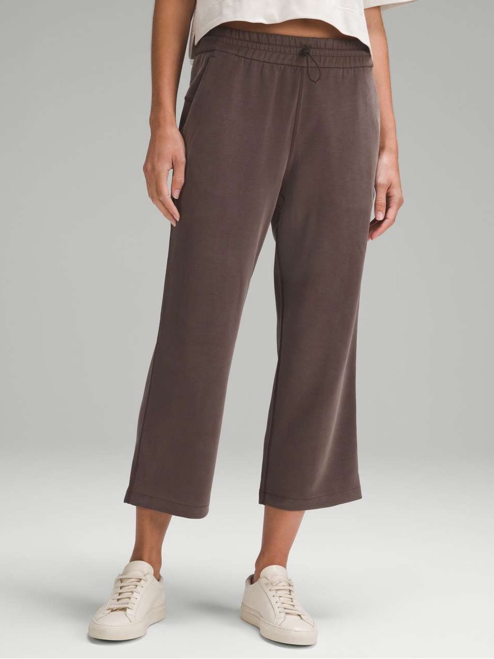 LULULEMON Softstream High Rise Straight Leg Cropped Pants Athleisure Casual